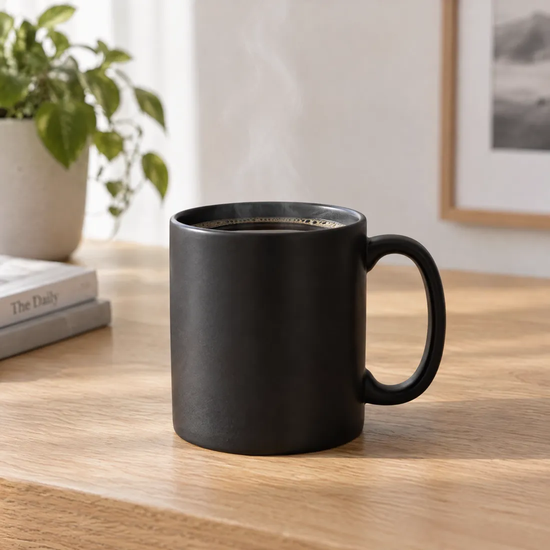 GPT Image 2.5 Sunburst の結果：「マグカップの商品写真」